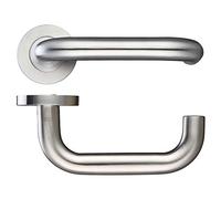 Tubular Return to Door Handle Lever on Rose