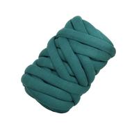 Tubular Thread for Arm Knitting DIY, 1kg Ultra Thick Core Cotton Yarn DIY Hand Woven Soft Anti-Collision Children's Cushion Pet Nest Straight Hair(Dark Green)
