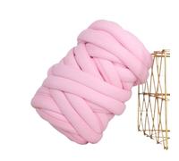 Tubular Thread for Arm Knitting DIY, 1kg Ultra Thick Core Cotton Yarn DIY Hand Woven Soft Anti-Collision Children's Cushion Pet Nest Straight Hair(Pink)
