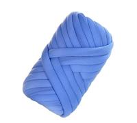 Tubular Thread for Arm Knitting DIY, 500g/1kg Thick Chunky Yarn Cored Cotton Wool Tube Crochet for DIY Blanket Hat Bulky Arm Roving Hand Knitting Spin(Sky Blue 500G)