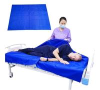Tubular Transfer Slide Draw Sheet for Moving Patient with Fixing Strap, Low Friction Aid Slides for Cars, Hospital Bed, Home Care, Reusable Waterproof for Bed Turning & Repositioning(27.5 * 26.8")