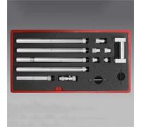 Tubular Vernier Inside Micrometer, Extension Rod Type, 0.01mm Accuracy, Range: 50-1000mm, Includes Rods and Standard Caliper for Precision Measurement