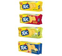 Tuc Flavor Set | Original | Bacon | Cheese | Sour Cream and Onion | Biscuits Crackers 4x100g