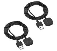 TUCANA [2PCS] Cable Compatible for Google Pixel Watch 2 / Fitbit Versa4/Versa3/Sense2/Sense, Smartwatch USB Charger Adapter Charge Cord Charging Dock (2)