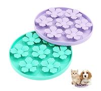TUCANA 2PCS Lick Mat for Dogs & Cats, Stable Slow Feeding Pad with Suction Cups, Licking Treat Mat, Anxiety Relief, Build Healthy Good Eating Habit (Pack of 2)