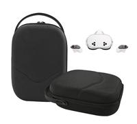 TUCANA Hard Carrying Case Compatible for Oculus Meta Quest 3, Meta Quest 3S, Traval Case for VR Headset Controller and Official Head Strap Accessories (Black)