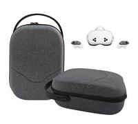 TUCANA Hard Carrying Case Compatible for Oculus Meta Quest, Quest 3S, Travel Case for VR Headset Controller and Official Original/Elite Strap Version VR Headset and Touch Controller Accessories (Gray)