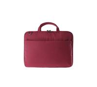 Tucano Darkolor Hard Case for Laptops up to 14 Inches, for Mobile Workplace with Practical Stand Function and Removable Shoulder Strap - Red