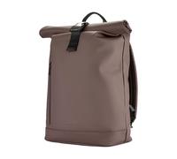 Tucano GOMMO Roll Top Laptop Backpack 15.6 Inch/MacBook Pro 16 Inch - Travel Backpack with Padded Laptop Compartment, Brown