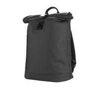Tucano GOMMO Roll Top Laptop Backpack 15.6 Inch/MacBook Pro 16 Inch, Water Resistant Travel Backpack with Padded Laptop Compartment, Black
