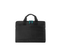 Tucano Smilza Laptop Case Nylon for 13/14 inch Laptop - With Shock Absorbing Padding and detachable shoulder strap Black 14
