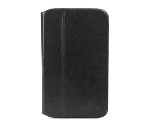 Tucano TAB-LS37 Protective Case for Samsung Tab3 with 2 Stand Functions Embossed Leather Black 1-er Pack