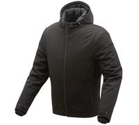 Tucano Urbano Bormio Hooded Waterproof Thermal Textile Motorcycle Jacket - Black