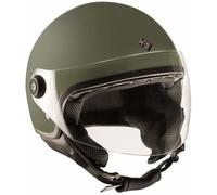 TUCANO URBANO El Jettin Matte Flat Green Open-Face Helmet XS