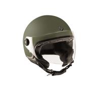 Tucano Urbano Eljettin Demi Jet Matt Airborne Green Motorcycle Motorbike Helmet