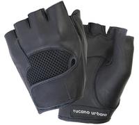 TUCANO URBANO Half Finger Gloves Schiaffo Black Leather Size M (1 Pair)
