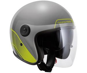TUCANO URBANO TUCANO URBANO - Helmet El’Jet Grey / Yellow Fluo XXL