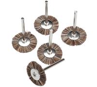 TUCANSBP 5Pcs 25mm Fibre Grinding Polishing Wheel Brushes Compatible With Rotary Tool Brushes Wheel Kit Polish Tool 3mm Shank Compatible With Dremel Accessories