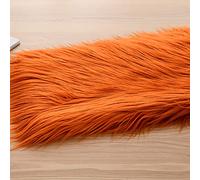 Tuccbay Luxury Shag Faux Fur Fabric 170x50cm Fake Long Pile Fur Fabric For Craft Sewing Props Costumes Decoration Beard Animal Hair Diy Props Backdrops Cosplay(Color:9 dark gray)