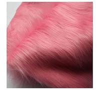 Tuccbay Shaggy Plush Faux Fur Fabric 150x50cm For DIY Crafts, Luxury Long Pile Fake Fur Long Pile Fuzzy Fur Fabric For Gnomes Beard Dwarf Hair Cosplay Costume Decoration Ru(Color:10 yellow)