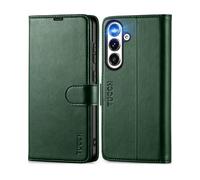 TUCCH Case for Galaxy S24+ Plus (6.7"), Magnetic PU Leather Wallet Case with[Shockproof TPU][Kickstand][RFID Blocking]Card Holders, Folio Flip Cover Compatible with Galaxy S24 Plus 5G, Midnight Green
