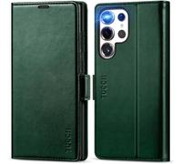 TUCCH Case for Galaxy S25 Ultra (6.9") 5G 2025, Magnetic PU Leather Wallet Case with[Shockproof TPU][Kickstand][RFID Blocking][Card Holder]Folio Cover Compatible with Galaxy S25 Ultra, Midnight Green