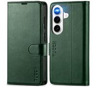 TUCCH Case for Galaxy S26 (6.3") 5G 2026, Magnetic PU Leather Wallet Case with[Shockproof TPU][Kickstand][RFID Blocking] Card Holder, Book Folio Flip Cover Compatible with Galaxy S26, Midnight Green