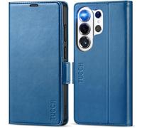 TUCCH Case for Galaxy S26 Ultra (6.9") 5G 2026, Magnetic PU Leather Wallet Case with[Shockproof TPU][RFID Blocking][Card Holder]Protective Flip Stand Cover Compatible with Galaxy S26 Ultra, Lake Blue