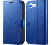TUCCH Wallet Case with 4 Card Slots for iPhone 17e/iPhone 16e, Klein Blue