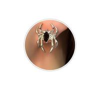 TUCEWP Spider Earrings for Women Men Halloween Stud Earrings Creepy Gothic Statement Earrings Sparkly Black Rhinestones Earrings Punk Vintage Silver Earrings Studs Halloween Christmas Jewelry Gift