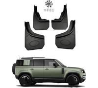 TUCJUN 4Pcs Car Mud Flaps for Defender 90/110 2020-2024, Black Front Rear Wheel Mudflaps