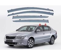 TUCJUN Car wind deflectors for Skoda Superb 3T 2009-2015.rainproof strip Auto Accessories Windshield Sunshade Car ComfortRain Guard