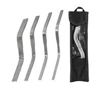 Tuck Pointing Tools - Brick Jointer Tools |4 Piece Stainless Steel S Shaped Brick Jointer Set | Double Ended Mortar Finishing Ţools for Wall Sidewalk Chimney Driveway Patio Masonry Work