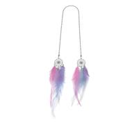TUCKBOLD 1 Pcs Feather Metal Feather Dream Catcher Car Rear View Mirror Pendant Accessories Car Hanging Ornament Assorted Color