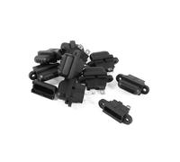 TUCKBOLD 10 Pcs Auto Car Boat Truck Blade ATC Fuse Holder Cover Black Automotive Parts