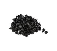 TUCKBOLD 100 Pcs 9mm Hole Plastic Push Retaining Rivets Clip Black Automotive Parts