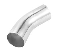 TUCKBOLD 102mm/4 OD 45 Degree Bend 6061 Aluminum Alloy Tube Intercooler Surface Polishing Air Intake Connection Hose Double Flat Head 150mm 5.9" 1mm 0.04"