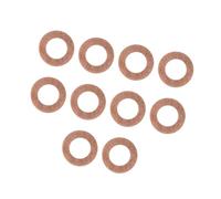 TUCKBOLD 10pcs 10 X 18 X 1mm Copper Tone Engine Oil Crush Flat Washer Gaskets Automotive Parts
