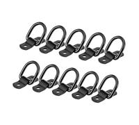 TUCKBOLD 10pcs Trucks D Ring Tie Down Anchor for Trailer 1/4" Diameter Black Automotive Parts