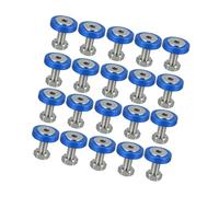 TUCKBOLD 20pcs Motorcycle Blue Fender Bumper Washer Bolt Nuts Kit Fastener Automotive Parts