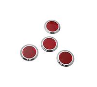 TUCKBOLD 4 Pieces 5.5cm Red Round Car Reflector Set (HL-3003) Automotive Parts