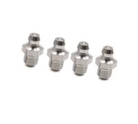 TUCKBOLD 4pcs M8 x 1 Stainless Steel Car Straight Grease Nipple Fitting Automotive Parts