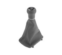 TUCKBOLD 5 Speed Manual Gear Shift Knob with Boot Dust Cover for Audi A4 No.4B0863279A | Front Gearbox Stick Shifter Lever Knob Gray Plastic 1 Pcs