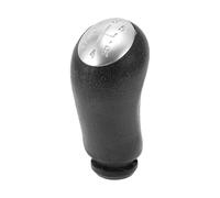 TUCKBOLD 5 Speed Manual Gear Shifter Knob for Renault Clio III | Front Automotive Gearbox Stick Shifter Lever Knob Black Silver Tone Plastic 1 Pcs