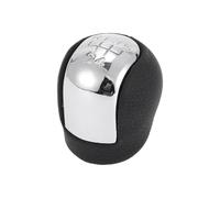 TUCKBOLD 5 Speed Manual Gear Shifter Knob for Vauxhall Signum | Automotive Gearbox Stick Shifter Lever Knob Black Chrome Silver Tone Plastic Faux Leather 1 Pcs