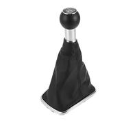 TUCKBOLD 5 Speed Manual Gear Shifter Knob with Cover for Volkswagen Golf Mk4 | Automotive Gearbox Stick Shifter Lever Knob Black Plastic Faux Leather 1 Pcs