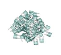 TUCKBOLD 50 Pcs Mini 1AMP APM/ATM Universal Car Fuse Blade Style Fuses Short Circuit Protection - Automotive Car Boat Truck SUV RV - Plastic Metal Green Automotive Parts