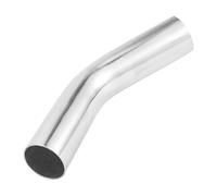 TUCKBOLD 57mm/2.2" OD 45 Degree Bend 6061 Aluminum Alloy Tube Intercooler Surface Polishing Air Intake Connection Hose Double Flat Head 150mm 5.9" 1mm 0.04"