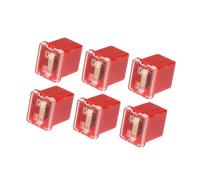 TUCKBOLD 6 Pcs Mini Box Shaped Fuse 50 Amps, Universal for Car Truck Red Automotive Parts