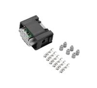 TUCKBOLD 6 Pin Car Throttle Connector Plug Kit Compatible for Mercedes-Benz for BMW, Waterproof 0.6mm Series Plastic Black Female Wire Terminal Connector Automotive Parts